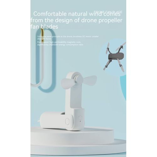 Mini Rechargeable Hand Fan Power Bank Functions White Item | Buy Mini Rechargeable Hand Fan Power Bank Functions White | SPOP Enterprise Global